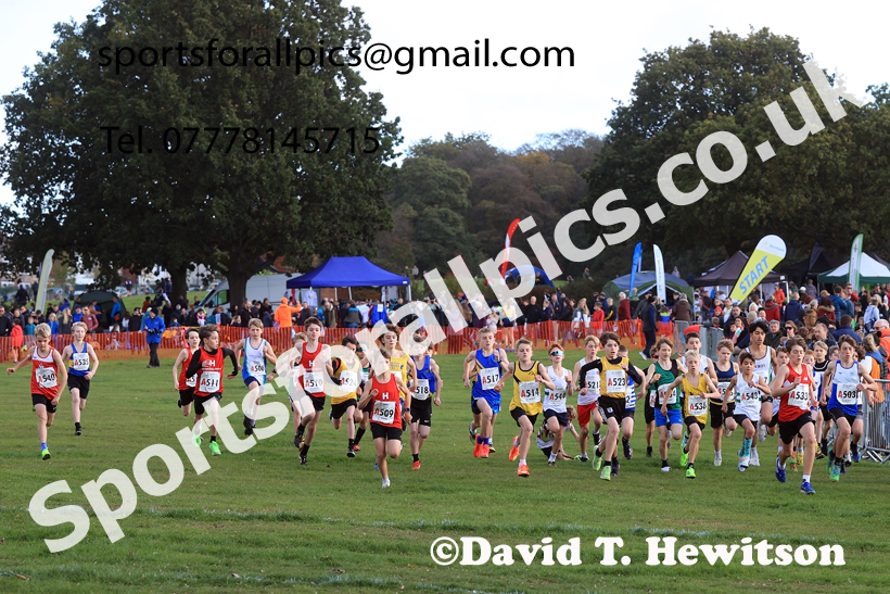 Boys Under-14s 2026 Northern Cross Country Relays, Graves Park, Sheffield. Photo: David T. Hewitson/Sports for All Pics
